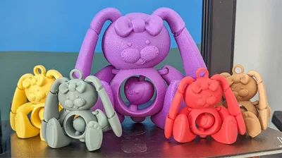 Cute Bunny Fidget TOY AND KEY Chain