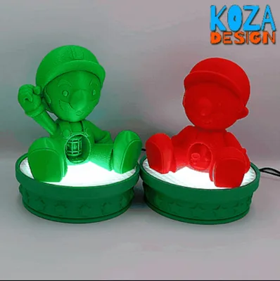 Mario and Luigi Base and Shelf