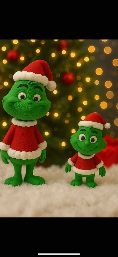 Adult Grinch & Baby Grinch